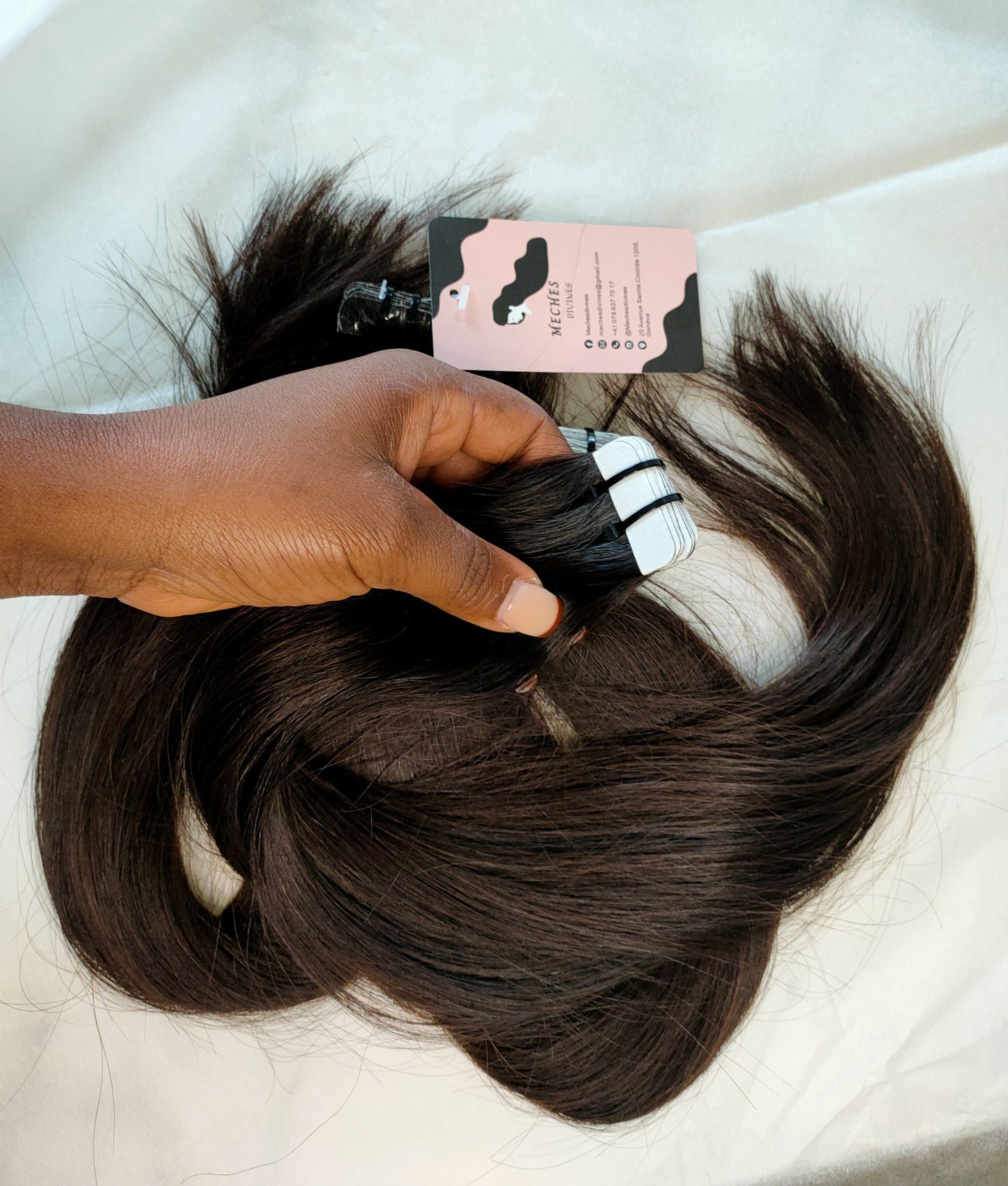 TAPE-IN LISSE NOIR