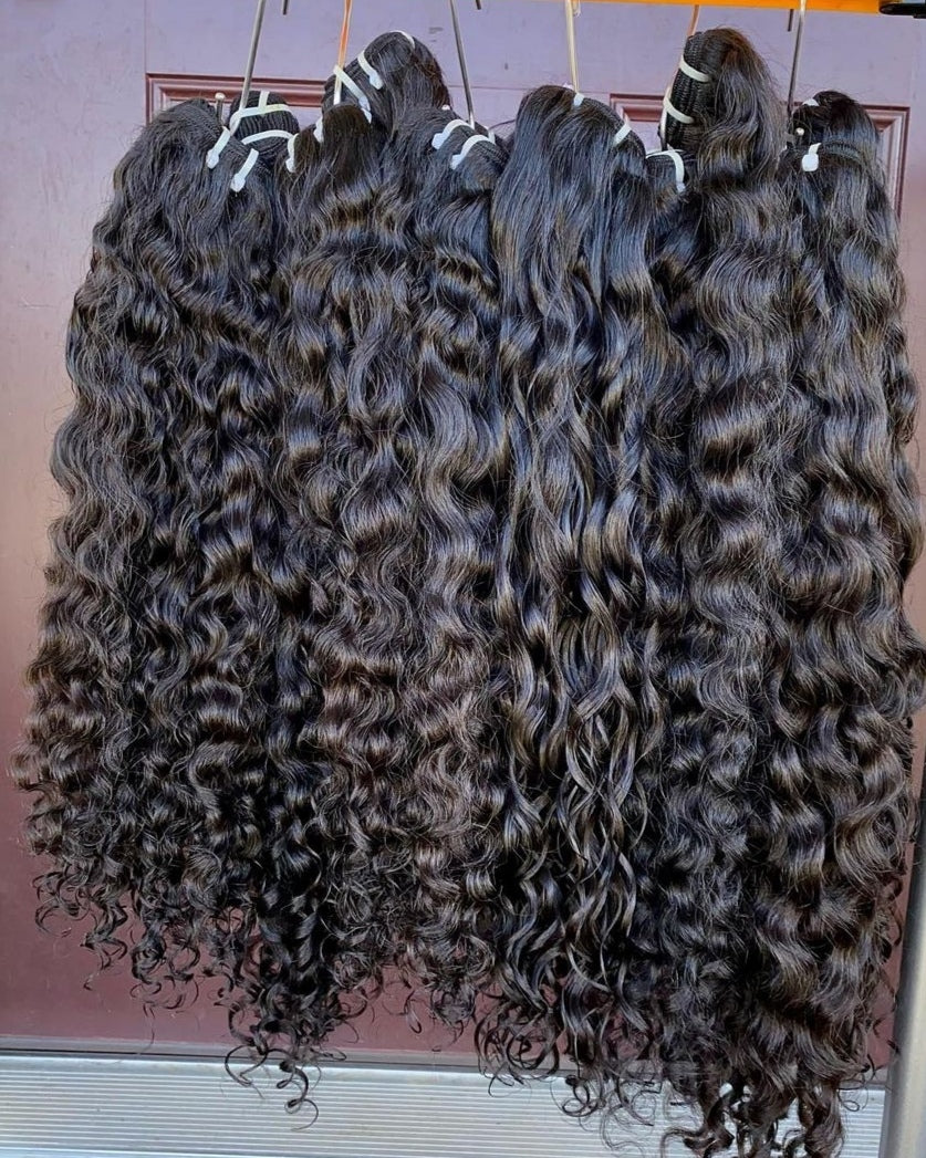 RAW INDIAN BOUCLE NOIRE