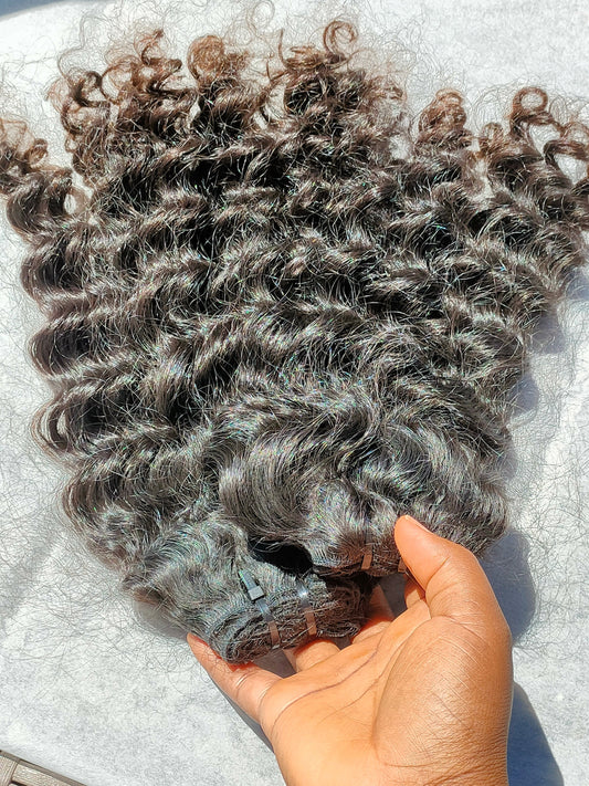 RAW INDIAN BOUCLE NOIRE