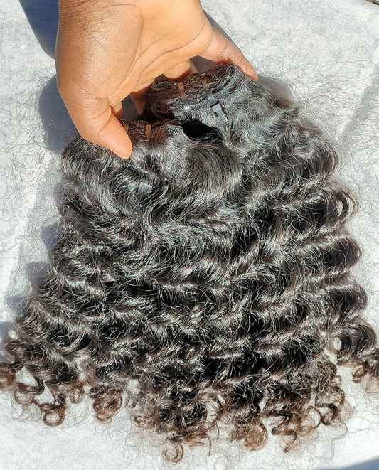 RAW INDIAN BOUCLE NOIRE